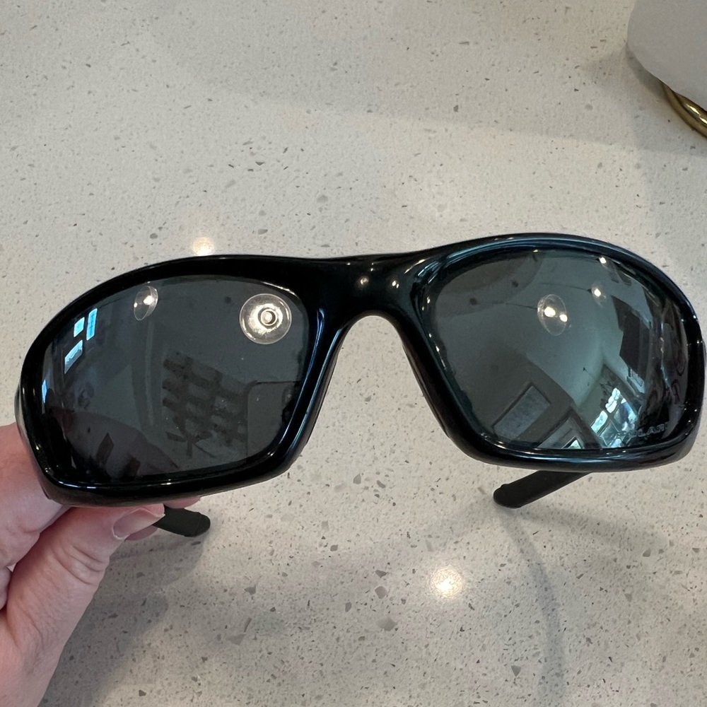 Black Oakley Straight Jacket polarized sunglasses